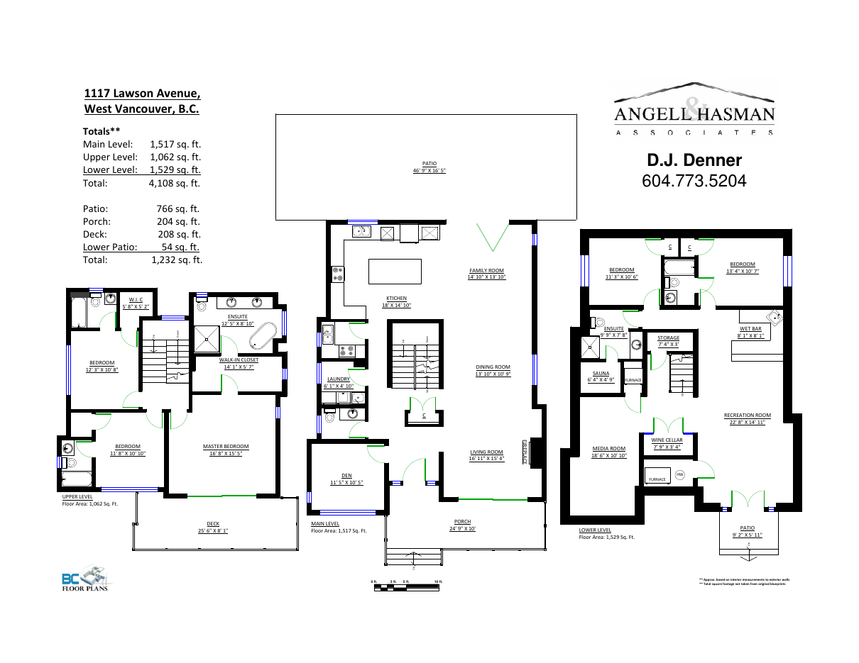 Floor plan for 1117 Lawson Avenue, Ambleside, West Vancouver