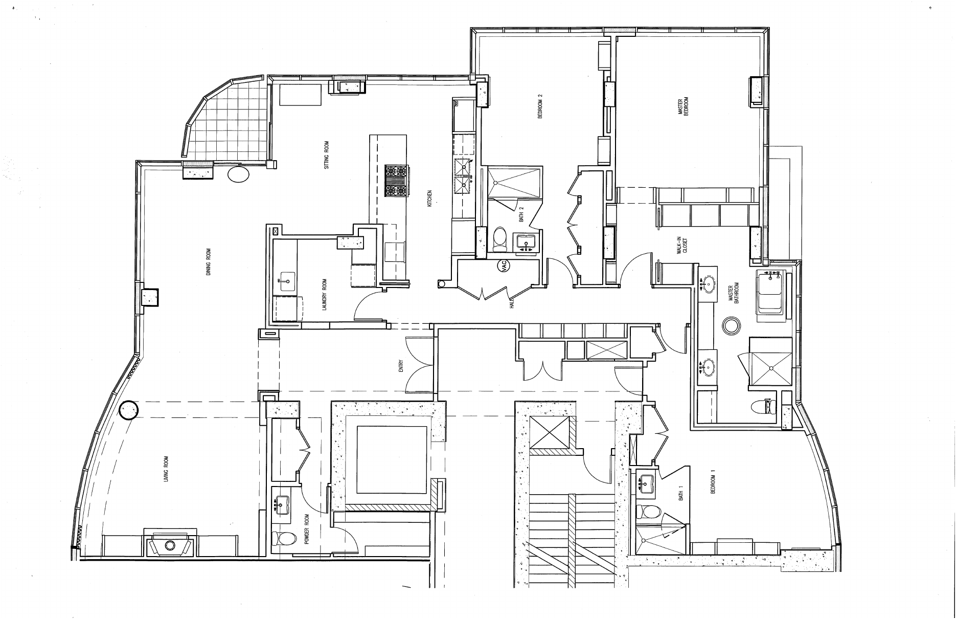 Floor plan for 20B - 1500 Alberni Streeet, Coal Harbour, Vancouver West