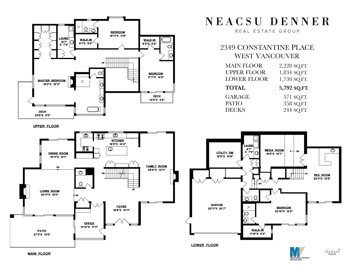 Floor plan for 2349 Constantine Place, Whitby Estates, West Vancouver