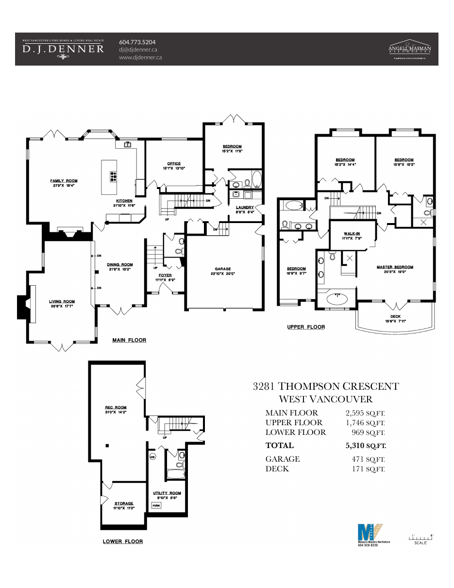 Floor plan for 3281 Thompson Crescent, Westmount, West Vancouver