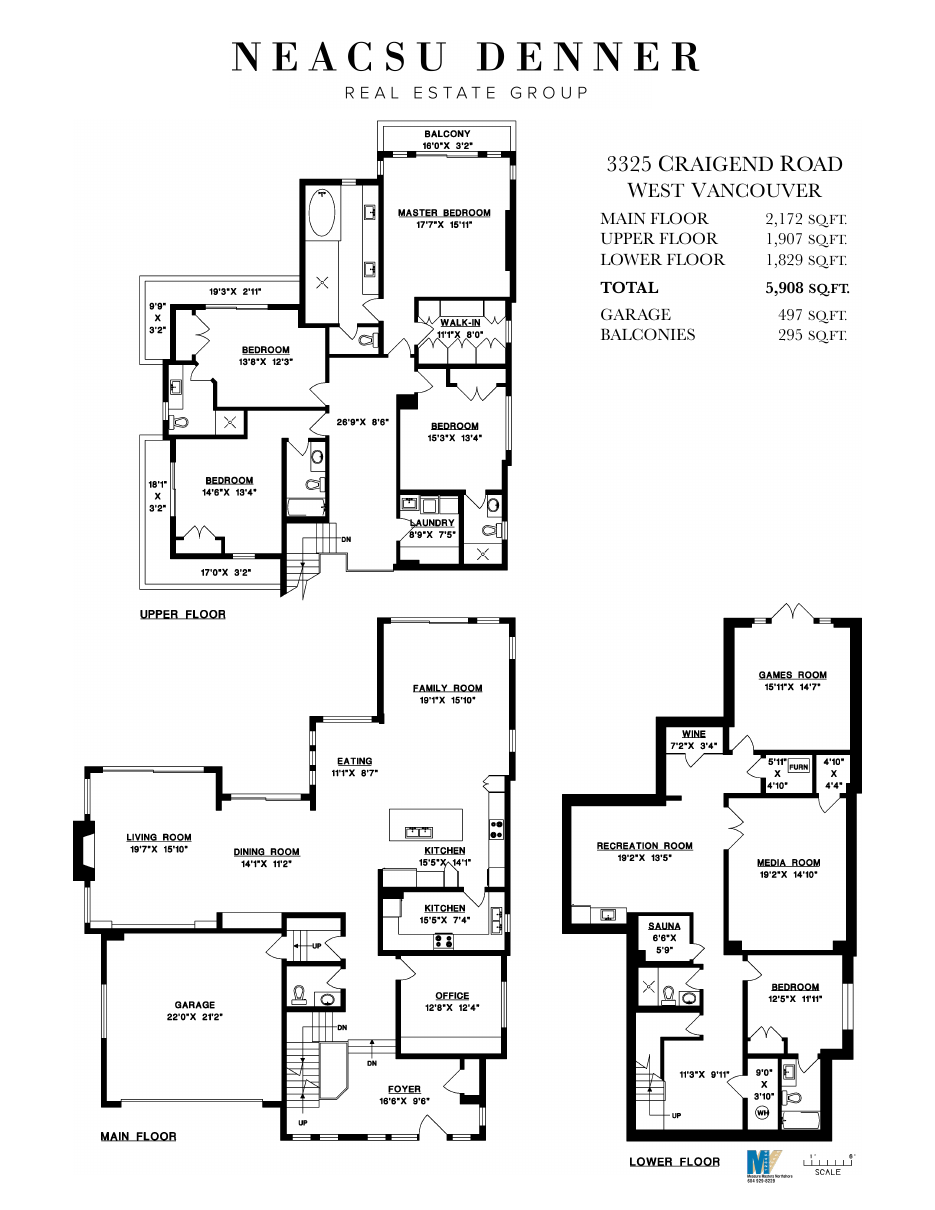 Floor plan for 3325 Craigend Road, West Bay, West Vancouver