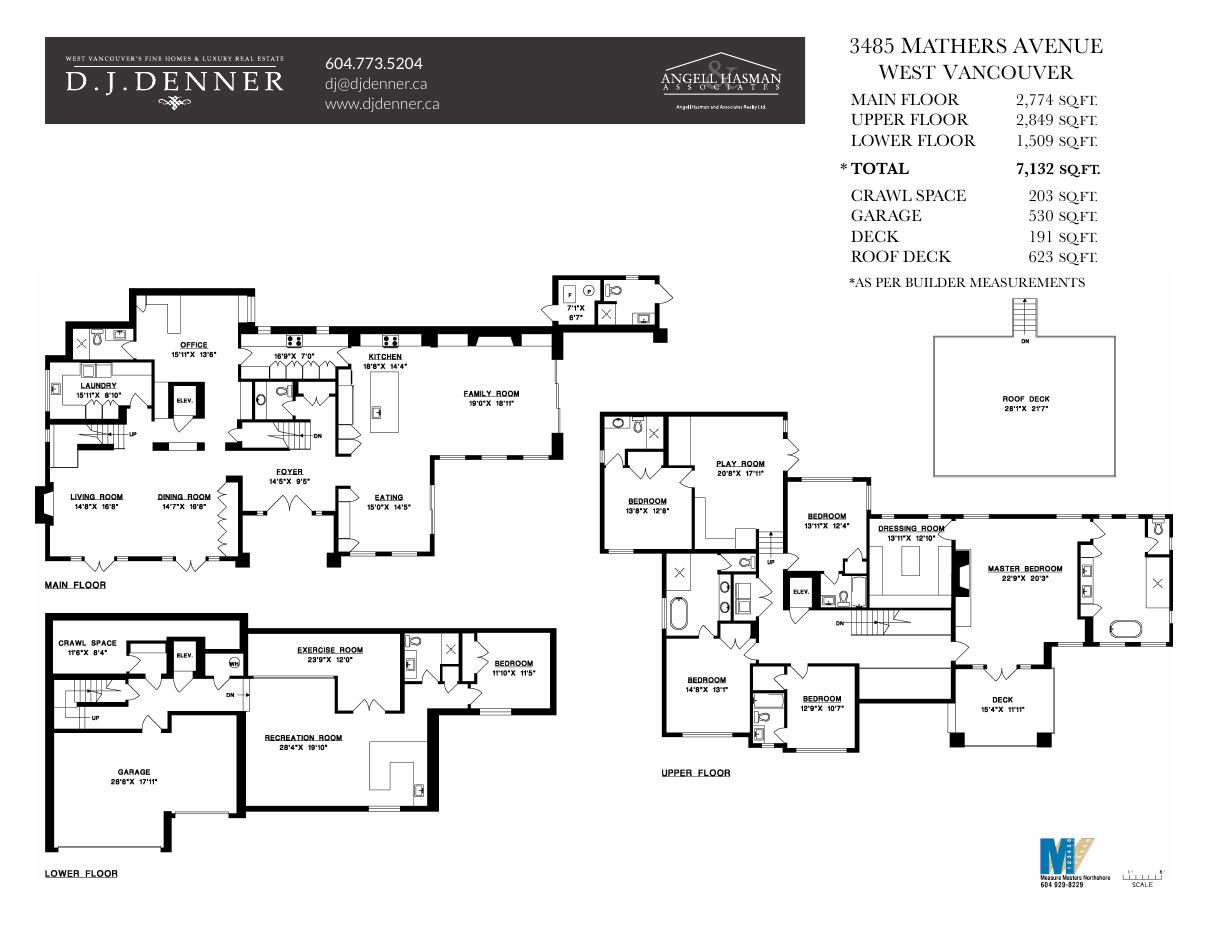 Floor plan for 3485 Mathers, Westmount, West Vancouver