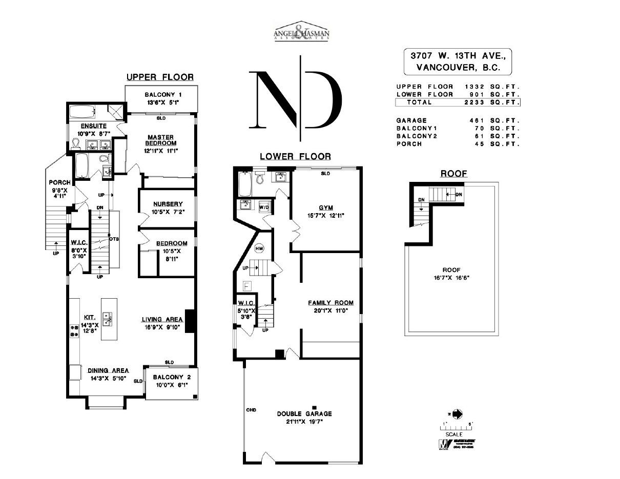 Floor plan for 3707 13th Avenue, Point Grey, Vancouver West