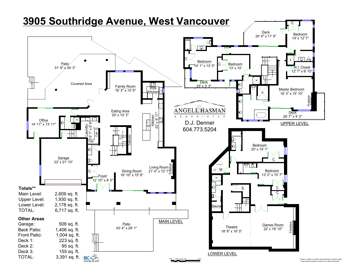 Floor plan for 3905 Southridge Avenue, Bayridge, West Vancouver