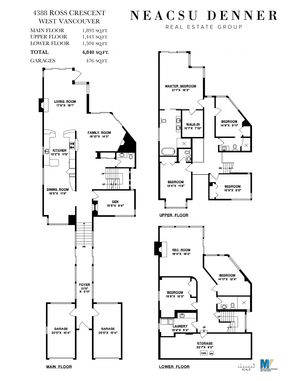 Floor plan for 4388 Ross, Cypress, West Vancouver