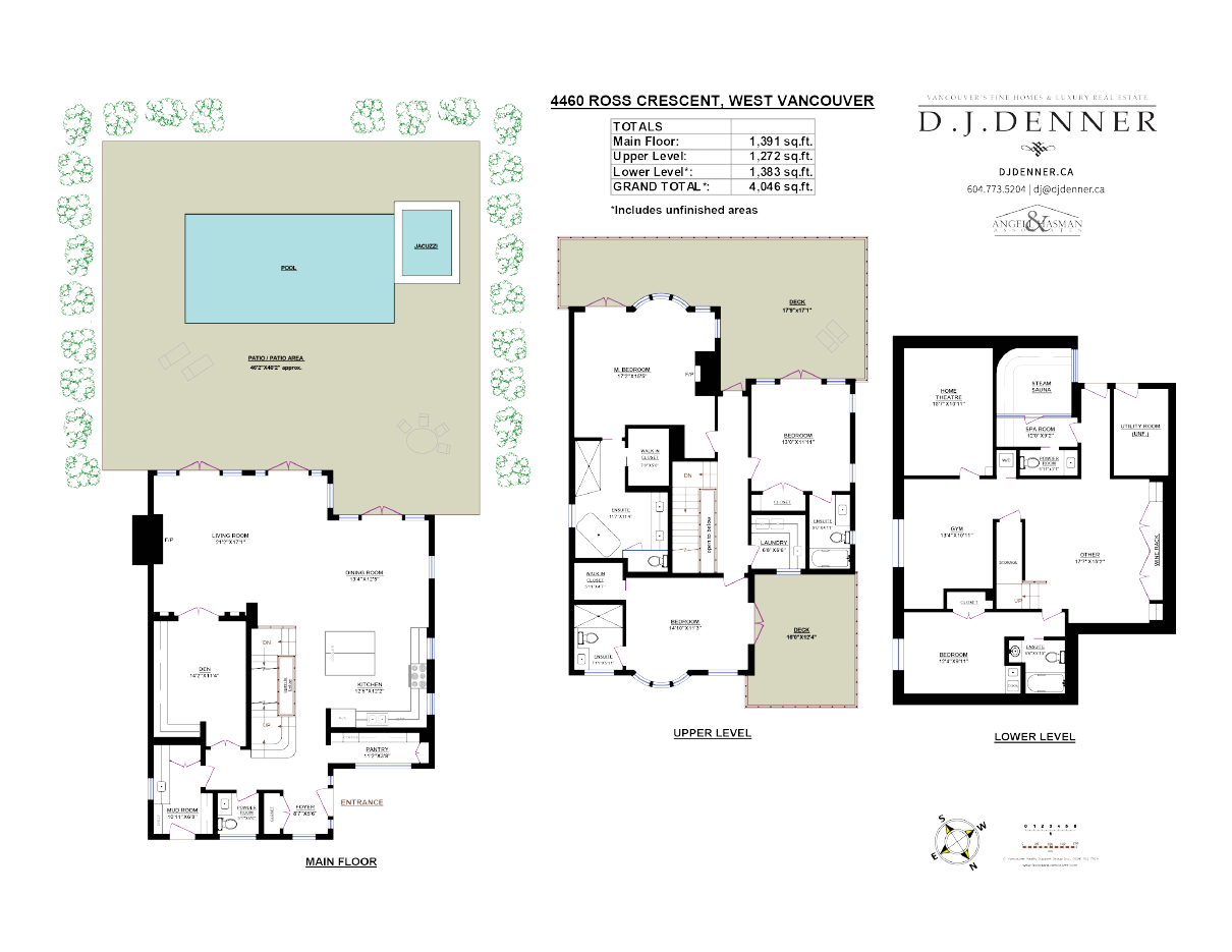 Floor plan for 4460 Ross Crescent, Cypress, West Vancouver