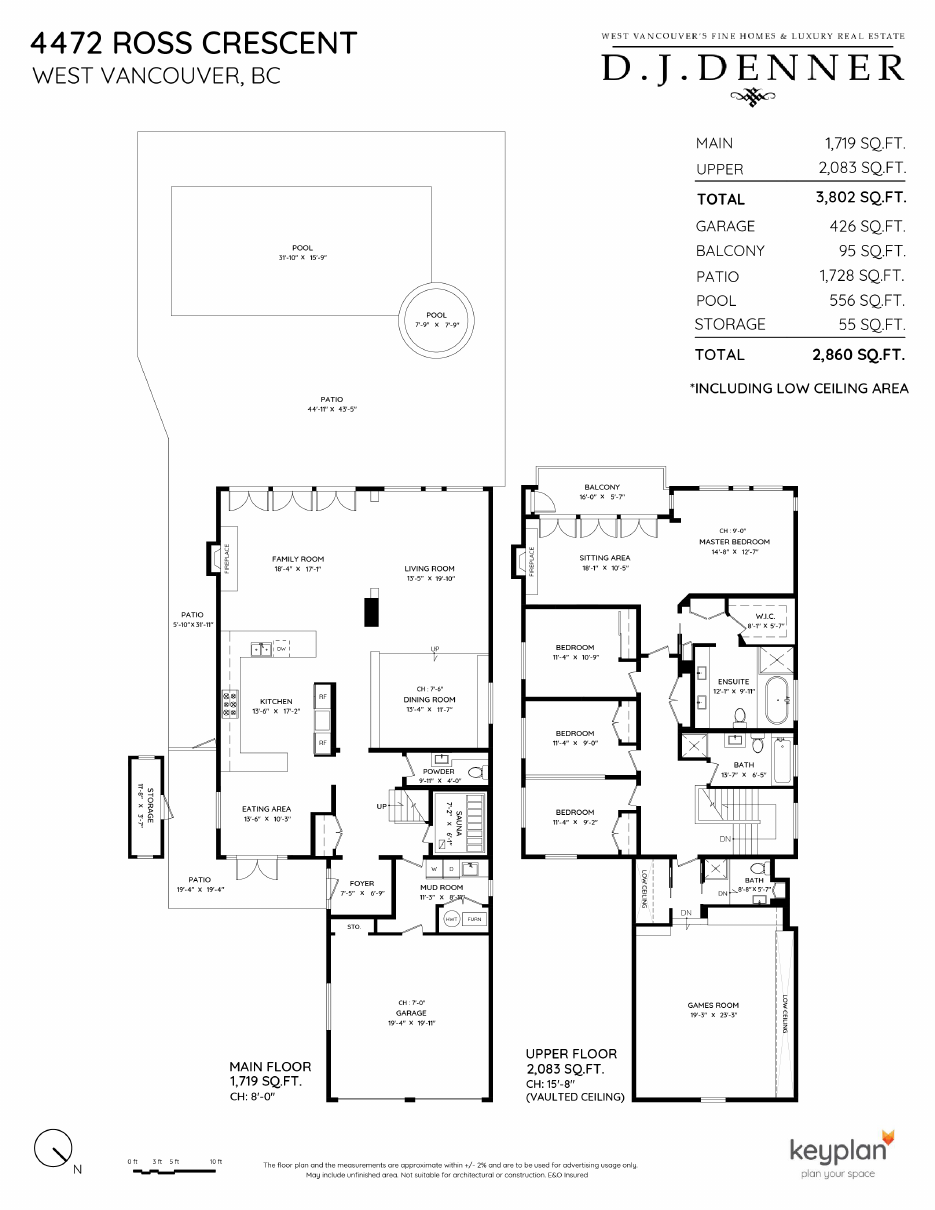 Floor plan for 4472 Ross Crescent, Cypress, West Vancouver