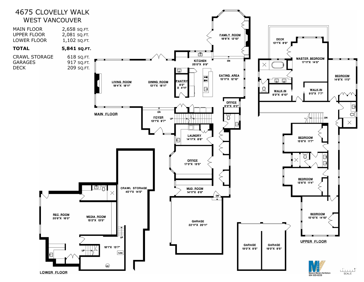 Floor plan for 4675 Clovelly Walk, Caulfeild, West Vancouver
