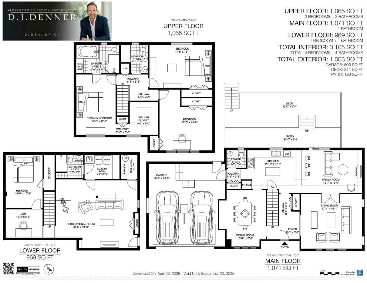 Floor plan for 5753 Westport Road, Eagle Harbour, West Vancouver