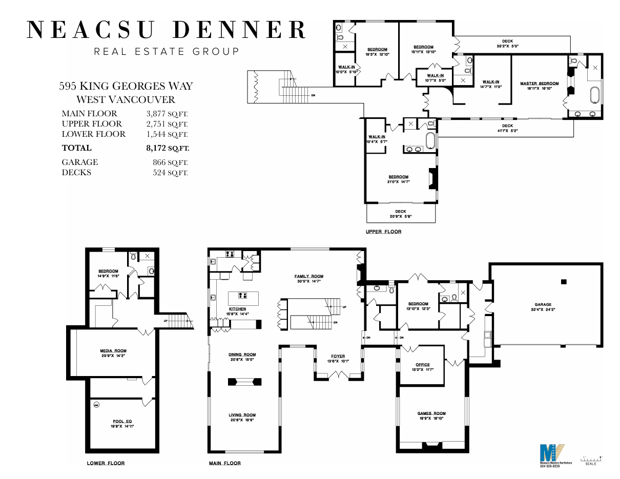 Floor plan for 595 King Georges, British Properties, West Vancouver