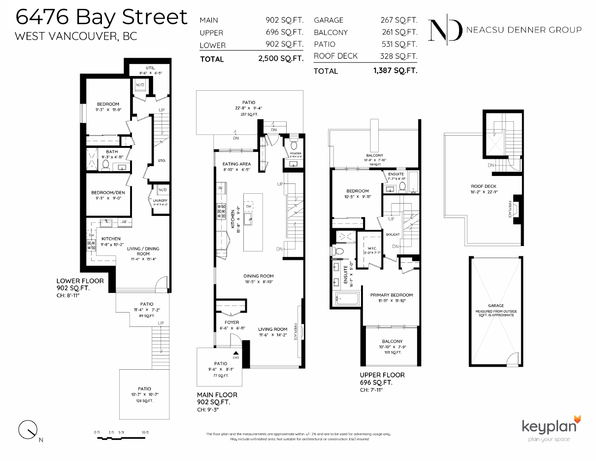 Floor plan for 6476 Bay Street, Horseshoe Bay, West Vancouver