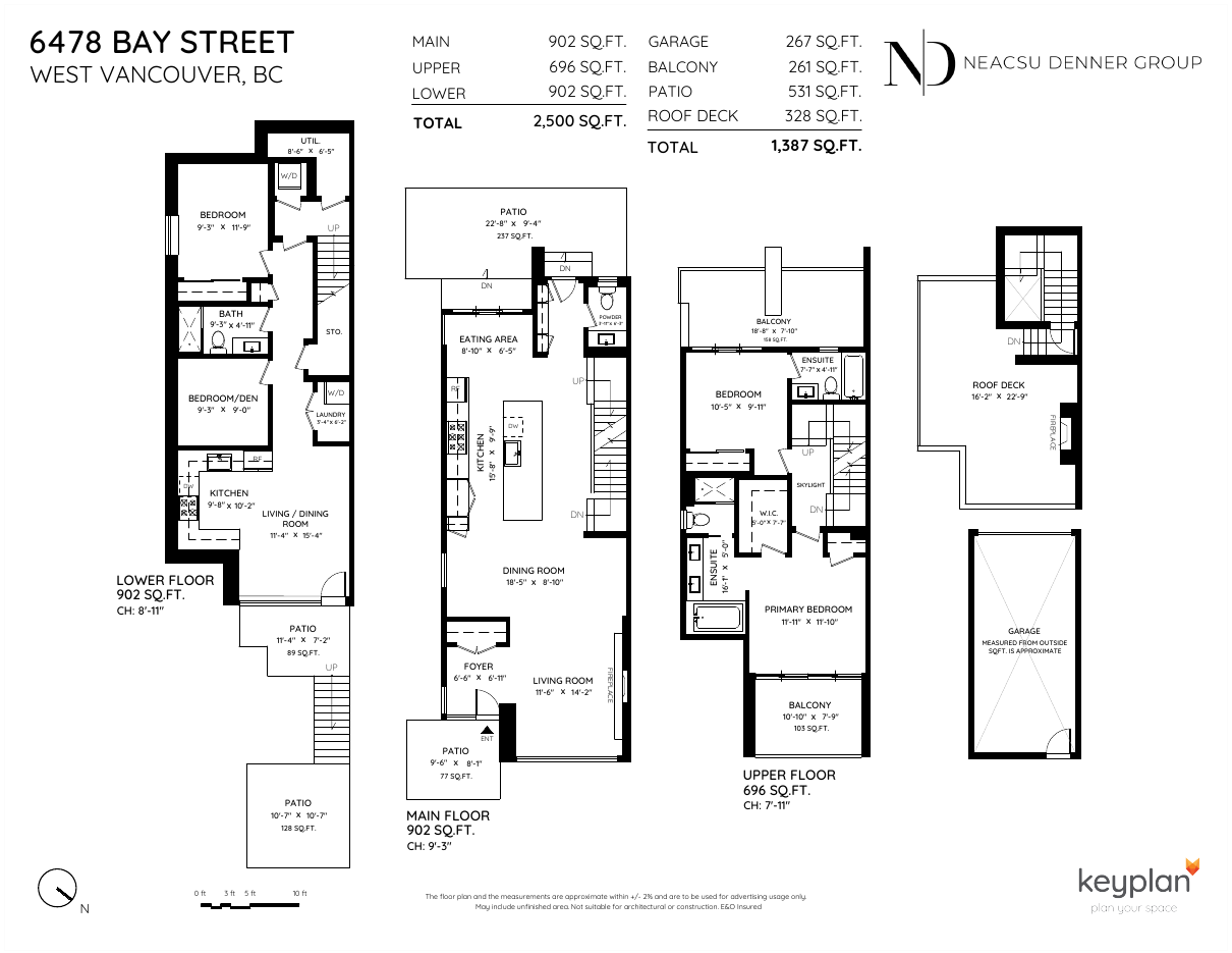 Floor plan for 6478 Bay Street, Horseshoe Bay, West Vancouver